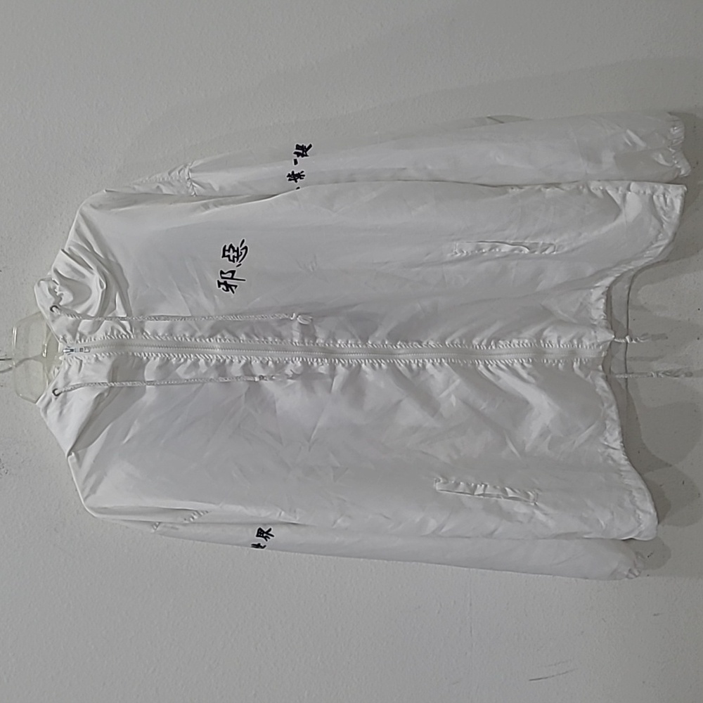 Men's Lightweight Windbreaker Casual Drawstring Hooded Zip Jackets Size XL